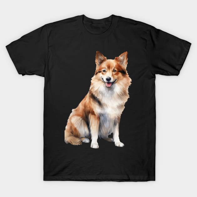 Icelandic Sheepdog T-Shirt by DavidBriotArt